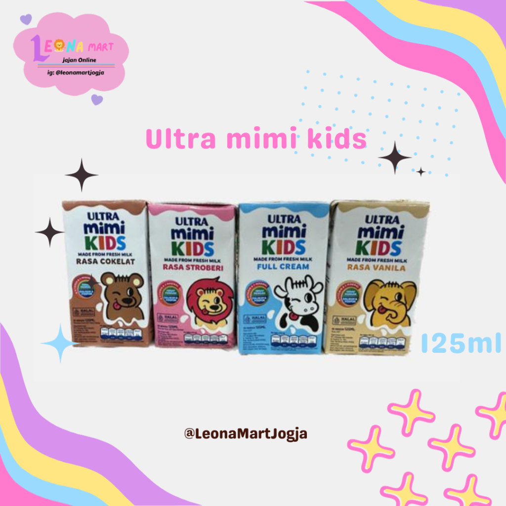 

susu UHT Ultra mimi kids 125ml all varian