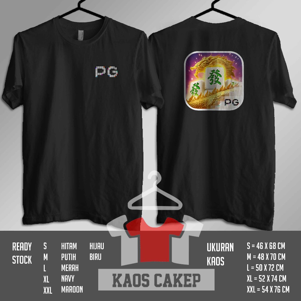 Kaos Baju PG Soft Mahjong Ways Game Slot Kaos Distro