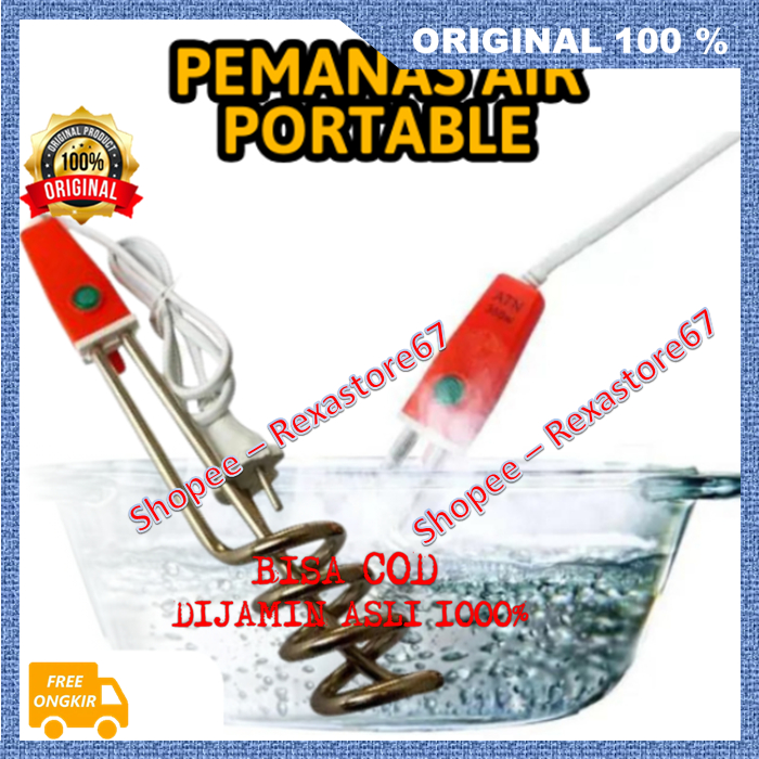 Pemanas Air Portable Water Heater Listrik Alat Pemanas Air Multifungsi ASLI