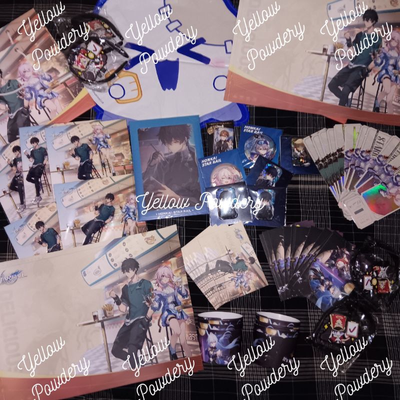 READY HONKAI STAR RAIL X CONVIVIUM CAFFE OFFICIAL MERCHANDISE COLLAB DAN HENG MARCH 7TH PIN LOGAM ST