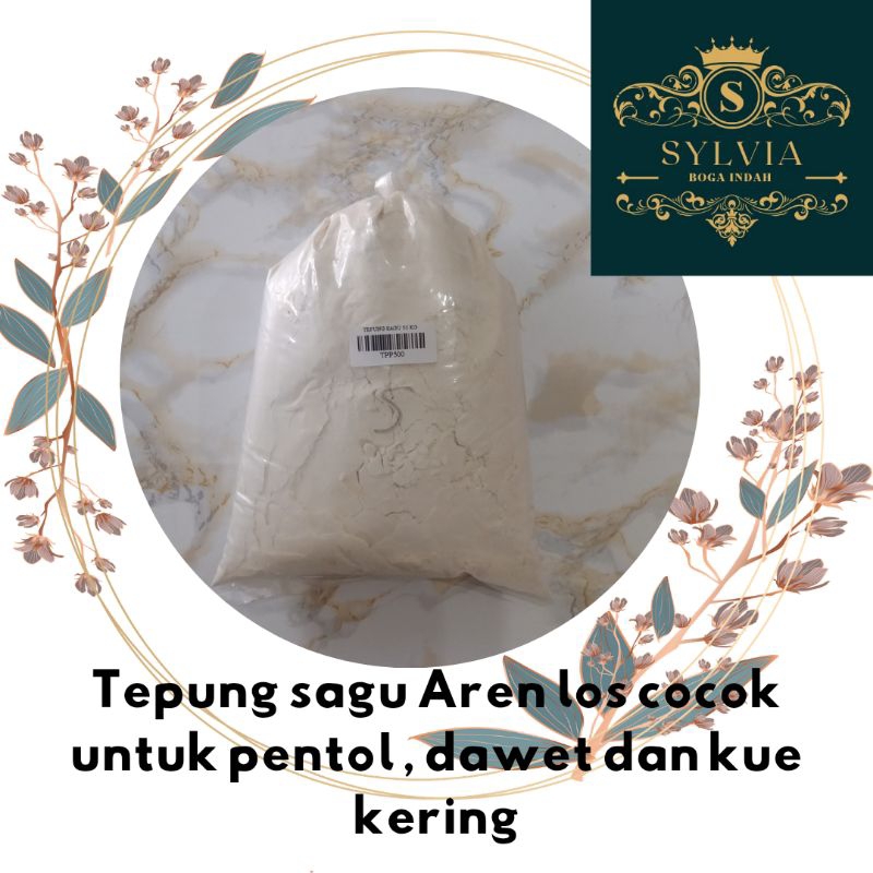 Tepung Sagu Aren los 500 gr repack untuk bakso, cendol, pentol, bakwan