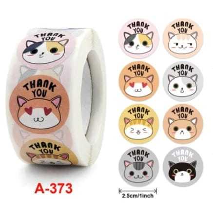 

(PART 3) 500 PCS STICKER THANK YOU 1 Roll (500 PCS) 2.5 CM Stiker Label Makanan Thankyou For Your Order Stiker Packing Stiker Terimakasih