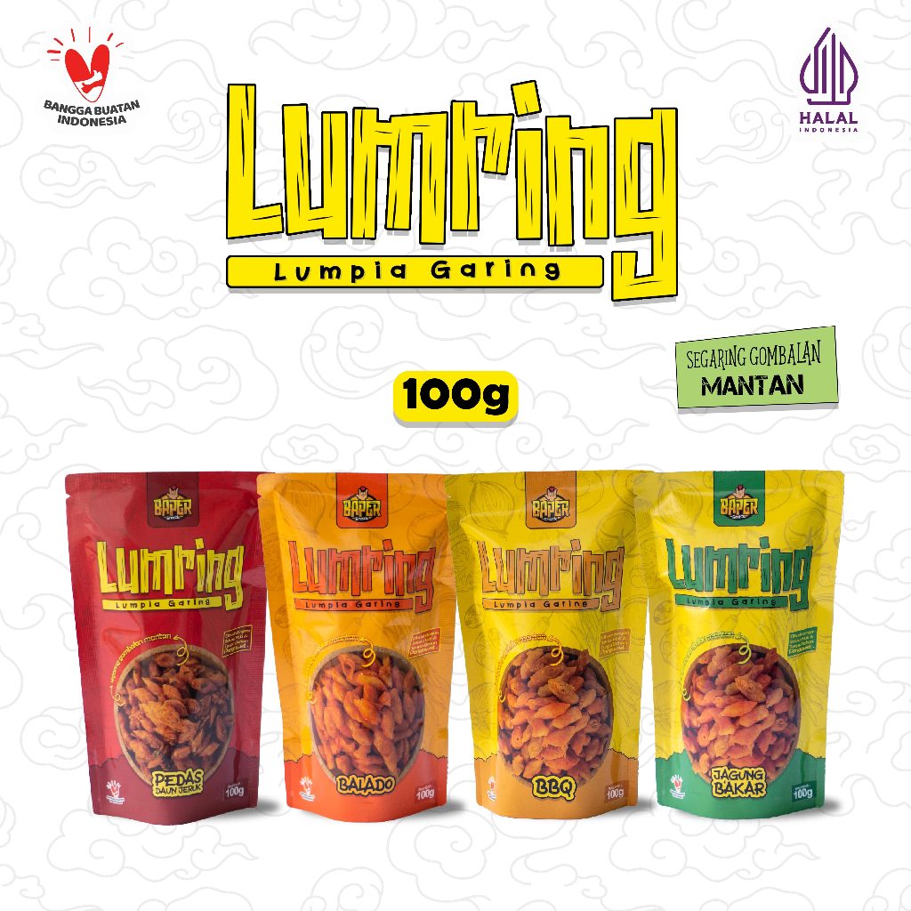 

LUMRING (Lumpia Garing) 100gr / Keripik Kulit Lumpia Aneka Rasa