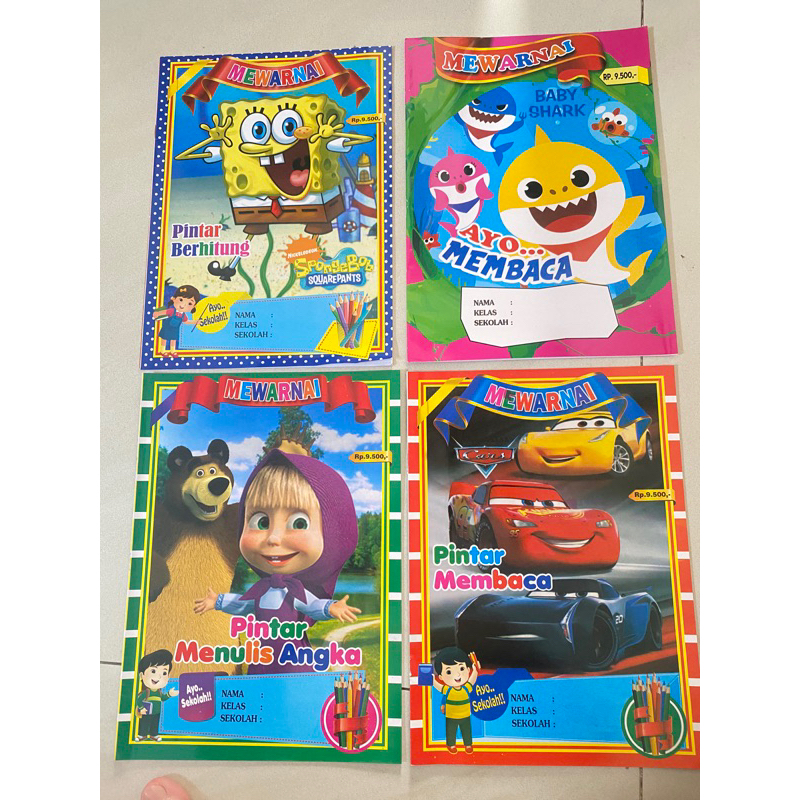 

Buku Mewarnai Anak Tk Paud , membaca dan menulis ukuran Jumbo buku menggambar buku melukis