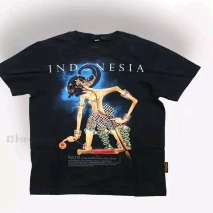 kaos wayang Werkudara,kaos wayang werkudoro,kaos budaya