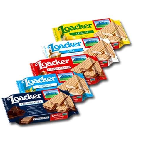 

LOACKER WAFER 45 GRAM ALL VARIANT 1 BOX ISI 25