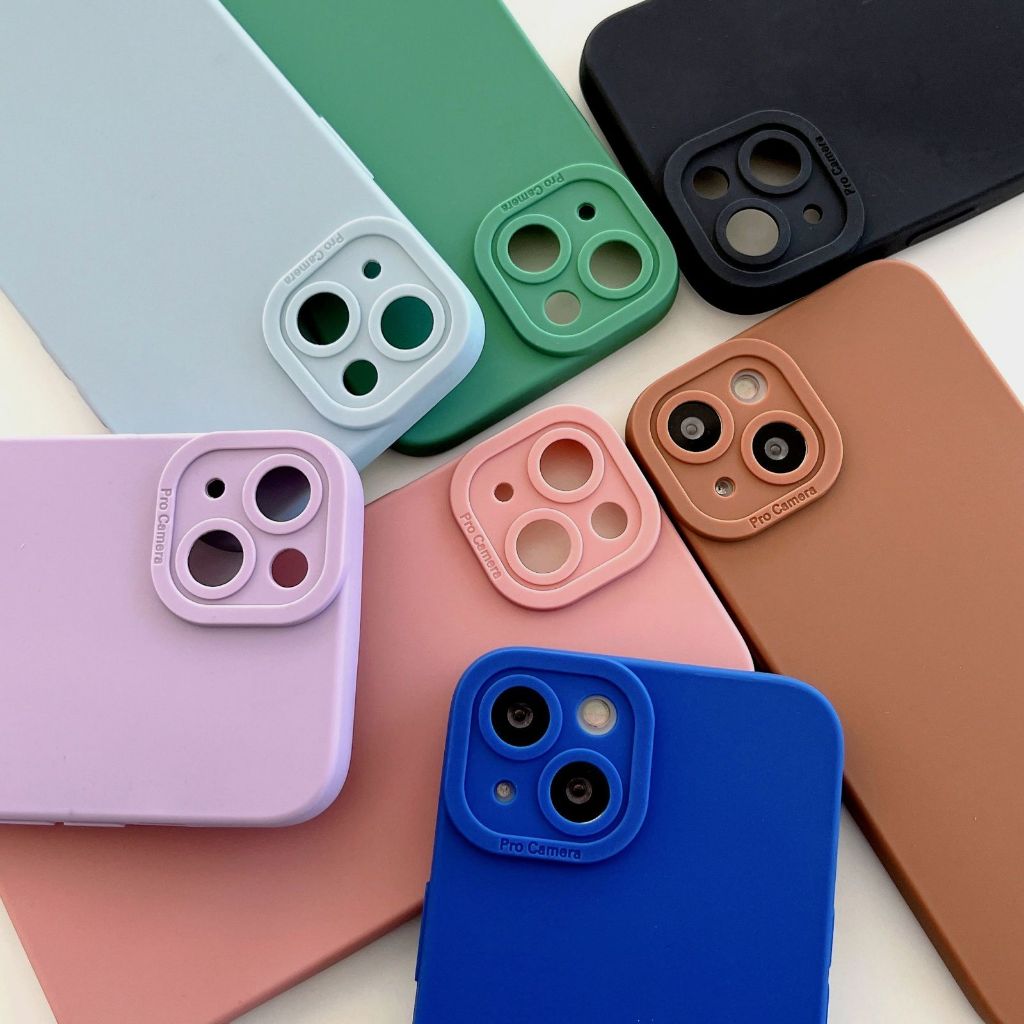 Clear POFF Case Macaron Candy Protect Camera Softcase Fullcover Type Of VIVO Y36/V27/Y16/Y35/Y22/Y22S/Y15S/Y15A/Y01/Y17/Y12/Y12I/Y15/Y11/Y33S/Y21/Y21S/Y33T/Y21T Durable Waterproof Cell Phone Case