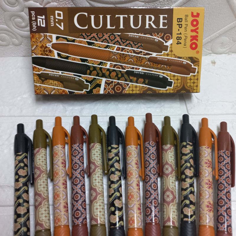 

12pcs pulpen joyko batik BP-184