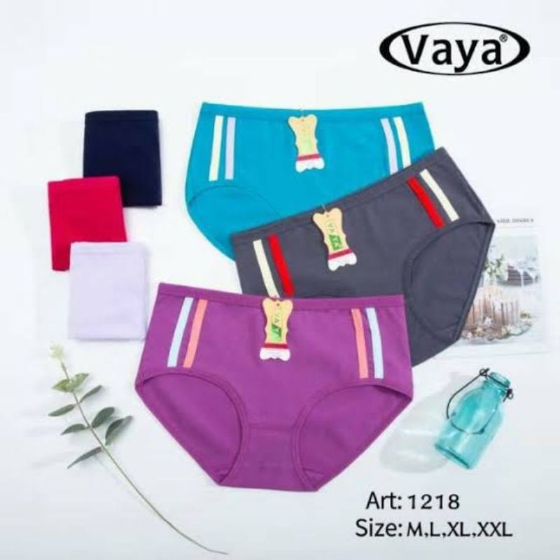 [ 3PCS ] CD VAYA 1218 | Celana Dalam Wanita / CD Cewek Remaja / Dalaman ABG Perempuan Lusinan / SIze