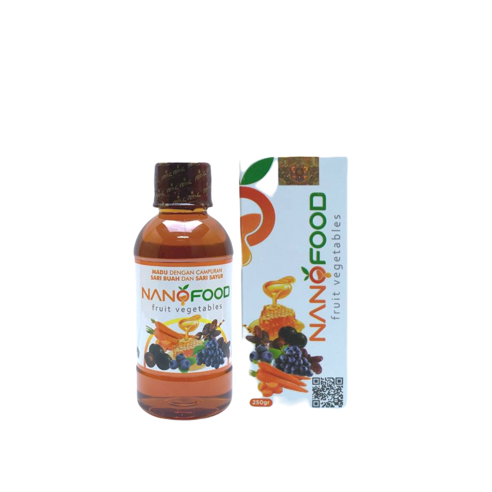 Madu Nano Food | Multivitamin Supleman anak dan dewasa | Nano Food Nikmaka Vegetables Fruits | 250 G