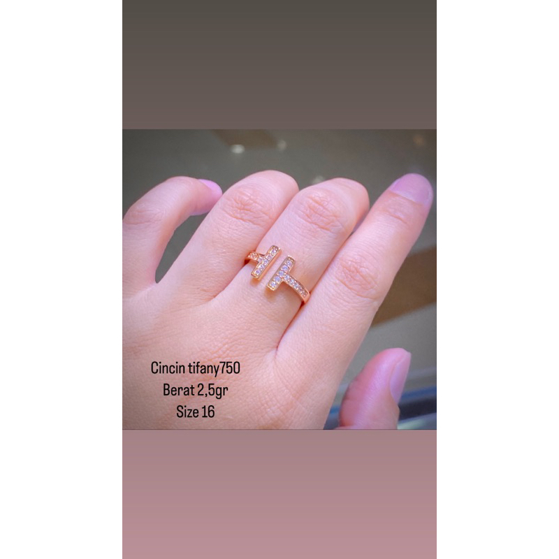 cincin tiffany750/75%