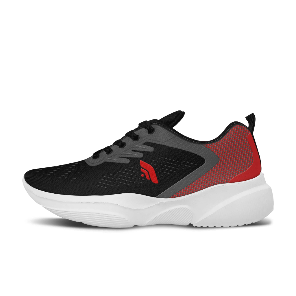 sepatu pria sneakers FZTH TAMIKO HITAM MERAH