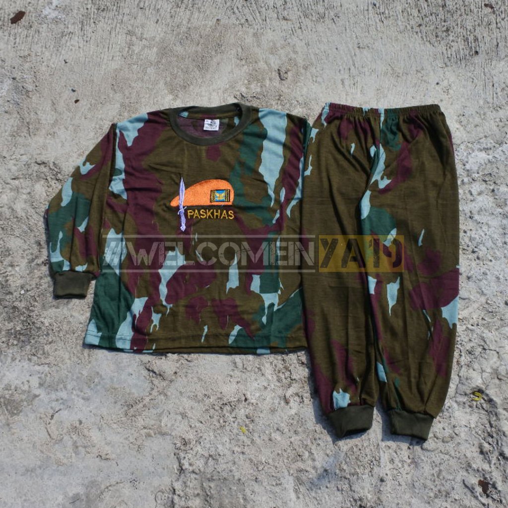 Setelan Training Anak Loreng Paskhas / Pakaian Anak Loreng