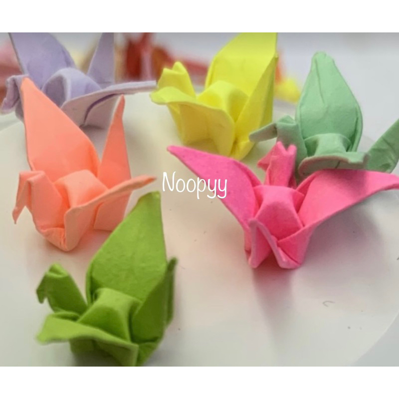 

Hiasan kertas mini Origami burung 2x2cm seni kertas lipat