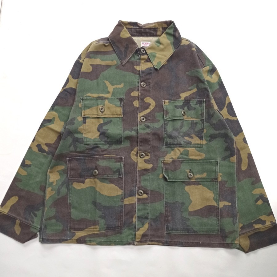 vintage pointer brand woodland camo BDU field jacket original USA