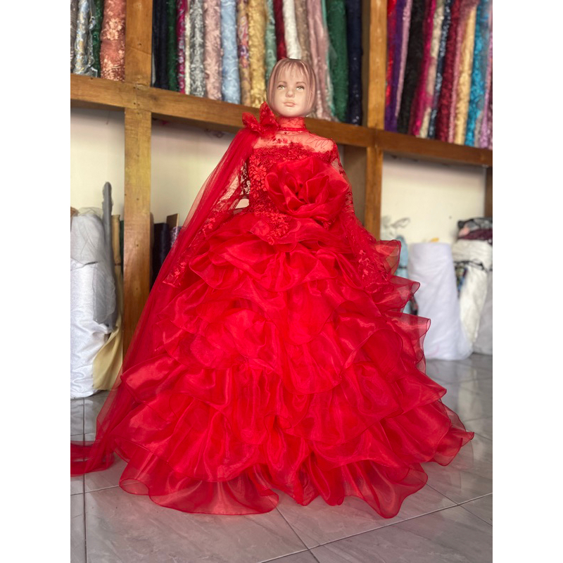 gaun anak  karnaval/ gaun dayang dayang