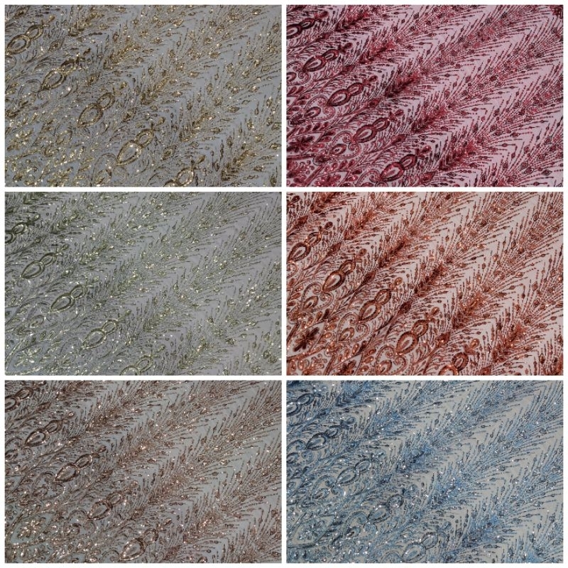 Kain Tulle / Tille/ Kain Kebaya Payet