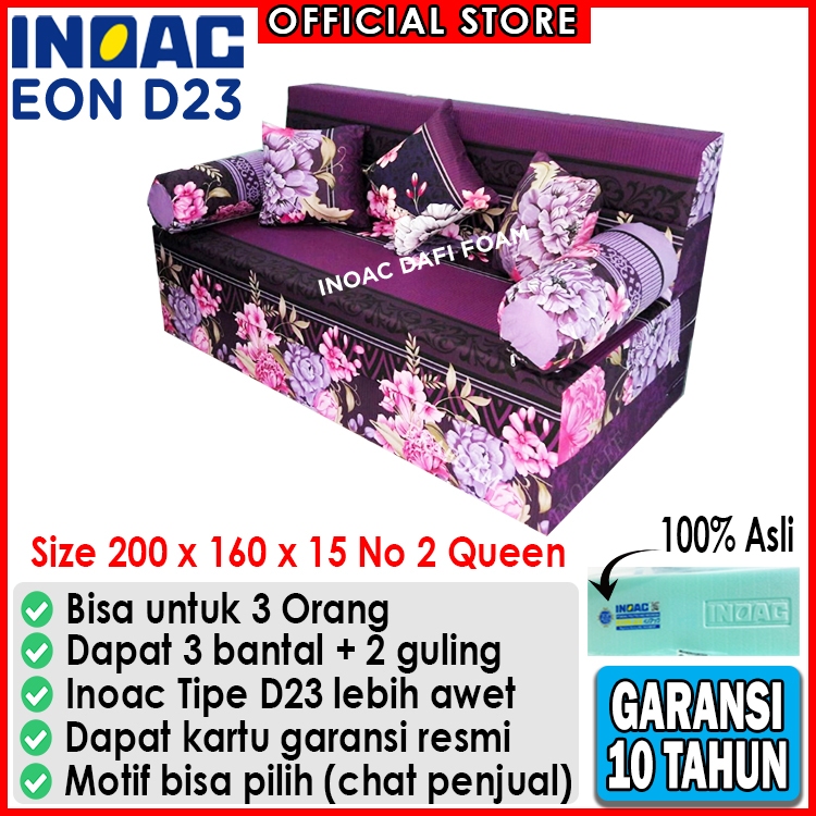 Sofabed Inoac 200x160x15 nomor 2 Queen  busa Inoac EON D23 original garansi 10 tahun kasur busa kasu