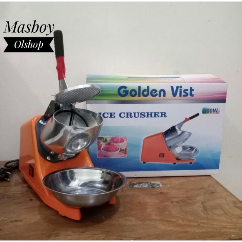 Mesin Serut Es Batu ice Crusher / Mesin Es Serut Listrik 2 Mata Pisau