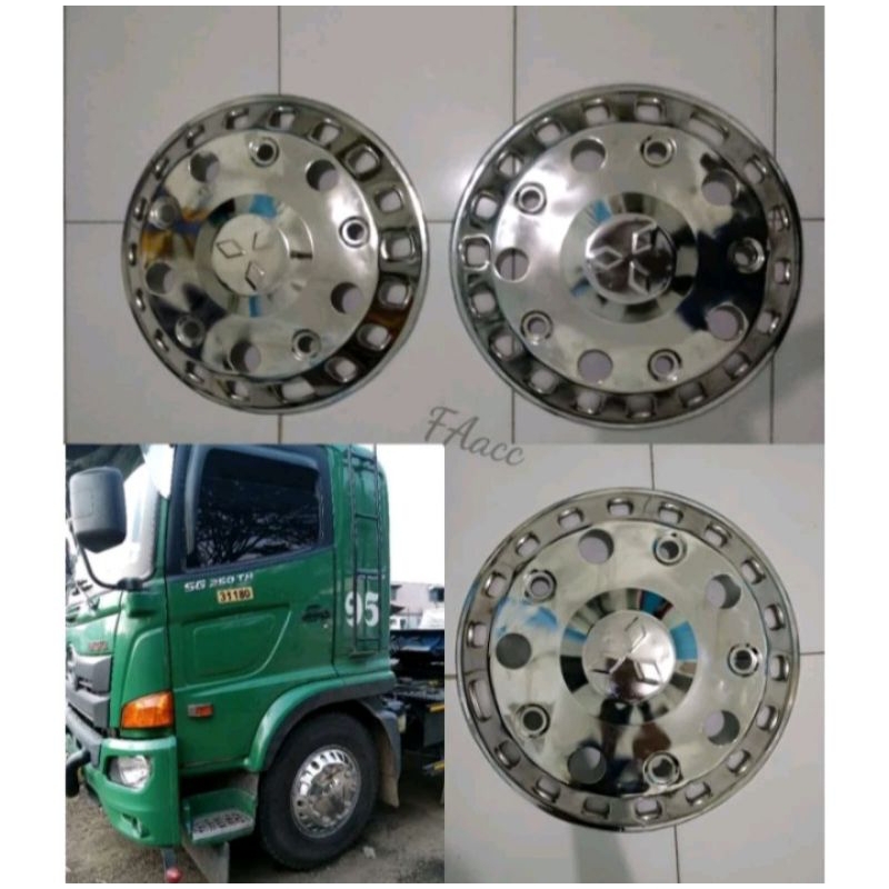 Weldop Truk/Truck Ring 20 FUSO/HINO Lobang 10 Depan Aja (2pcs)