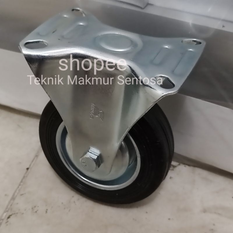 Roda Karet Mati 4" Roda Trolley Troly Troli 4 Inch