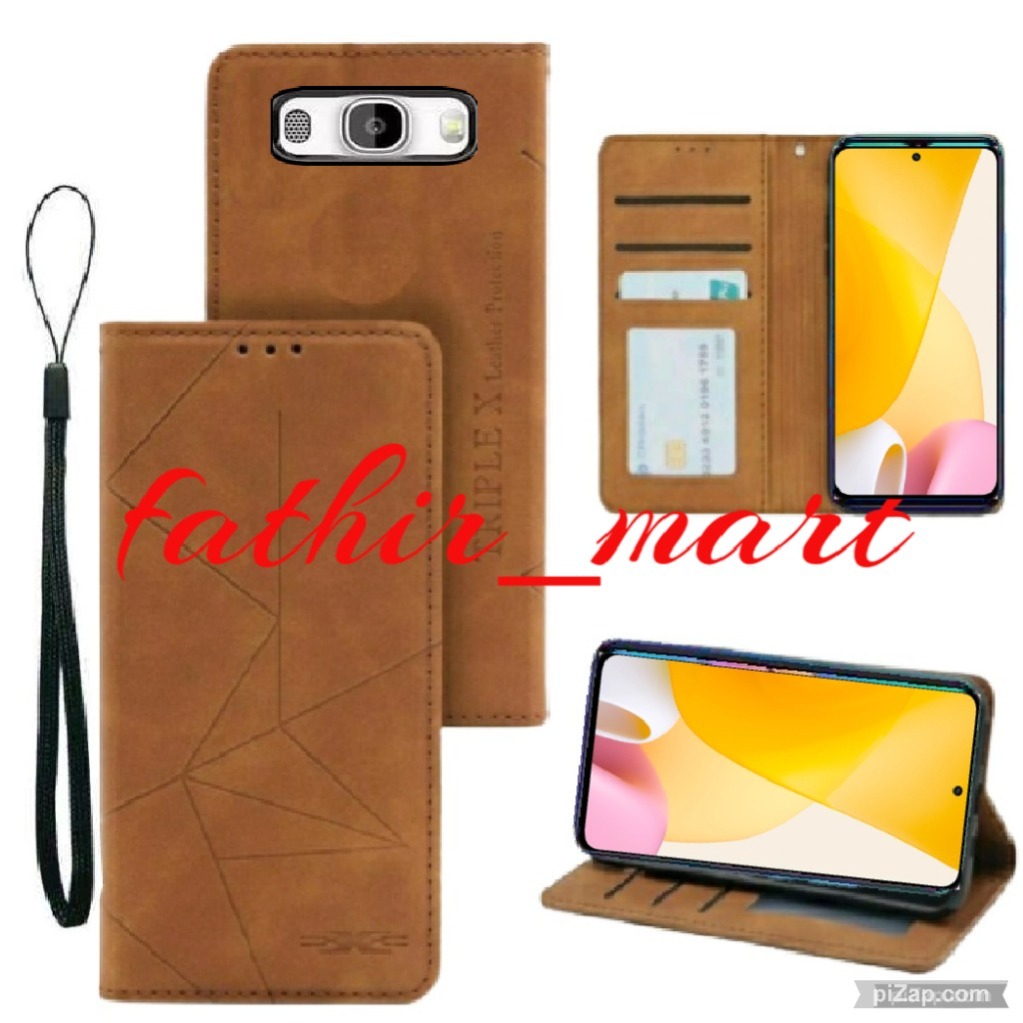 CASE SAMSUNG J7 2016 - SAMSUNG J710 CASE DOMPET MOTIF CASE Magnet Flip Leather Cover Leather Magnet
