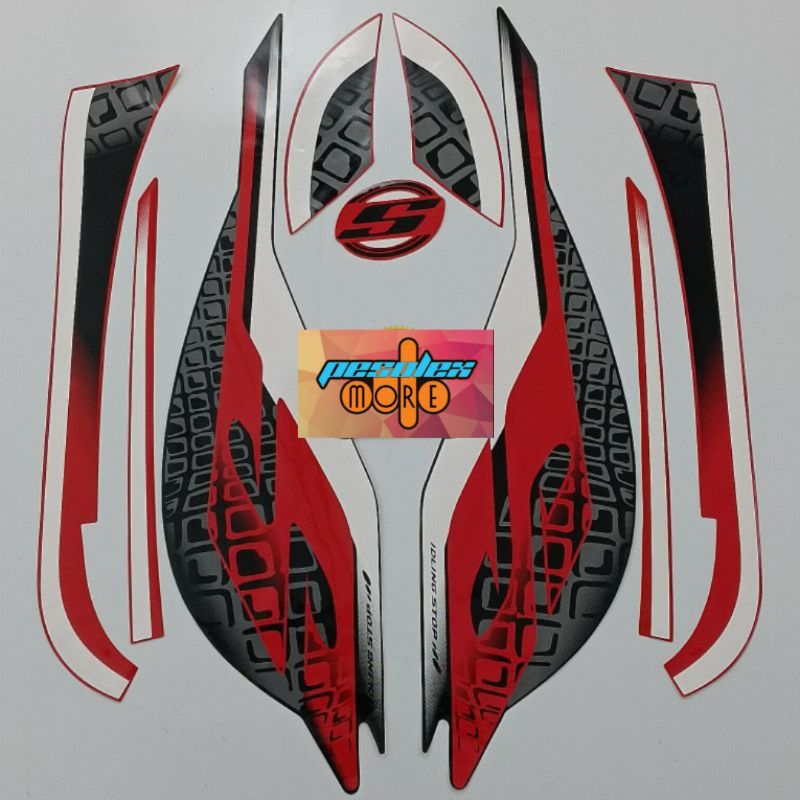 striping lis body motor honda scoopy tahun 2019