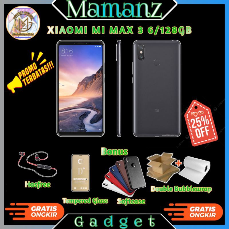 Xiaomi Mi Max 3 Ram 6/128Gb ex Resmi murah