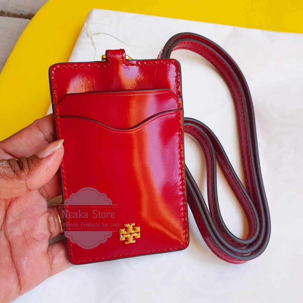 

Lanyard ID T o r y B u r c h emerson patent 139338 red