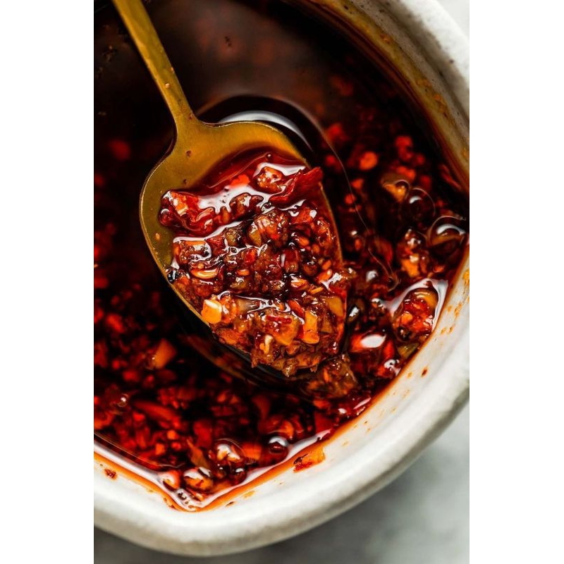 

CHILI OIL PROMO TERLARIS!!! Chili Oil //Chilis Food Chili Oil Minyak Cabai Chili Oil Untuk Dimsum Ramen Chili Oil Halal Mui