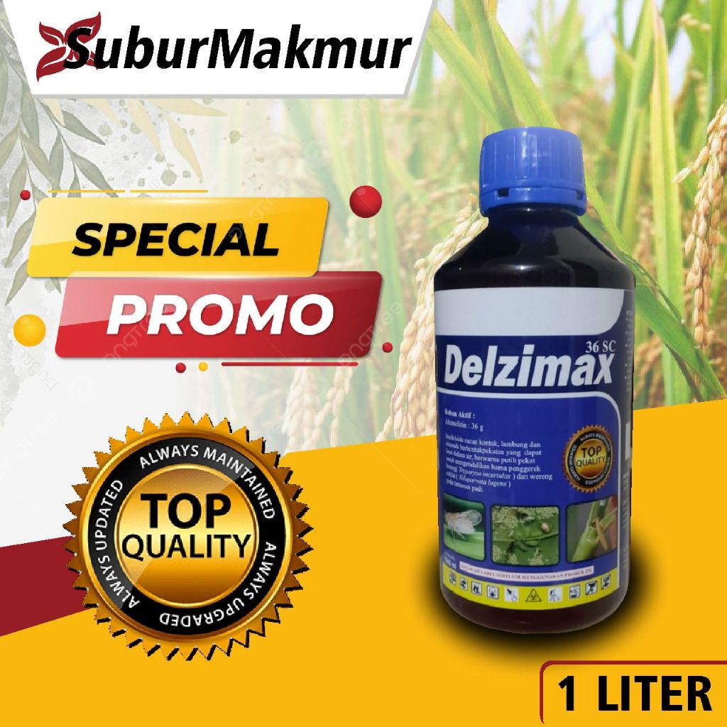 DELZIMAX NEW 36SC 1 LITER INSEKTISIDA B.A/ABAMECTIN/PROMO/GROSIR/INSEKTISIDA/ABACEL/AMISTARTOP/FILIA