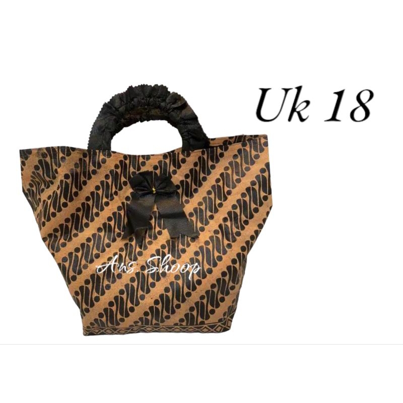 tas kain, tas besek, hajatan, akikah, ukuran 18x18 isi 12 pic box nasi