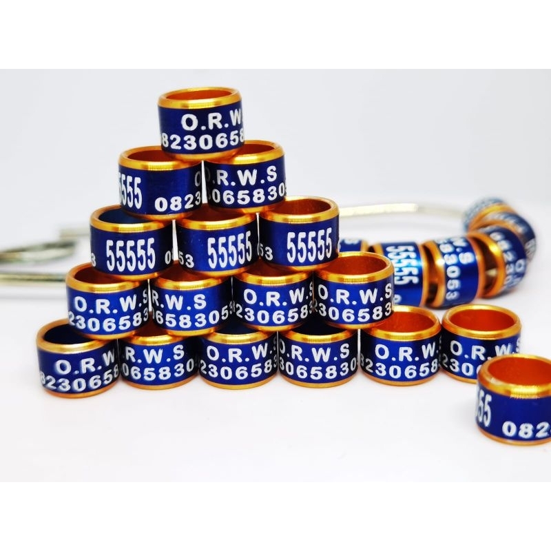 RING MODEL LASER MK UNTUK MERPATI MURAI BATU ,PERKUTUT, LOVE BIRD ,KENARI