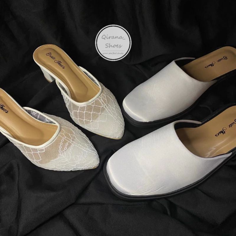 PAKET HEMAT selop pengantin sepasang / sepatu akad couple / sepatu pengantin pria wanita