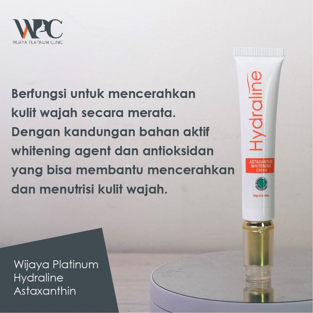 Hydraline Astaxanthin Whitening Cream 20gr - WPC Moisturezer Cream