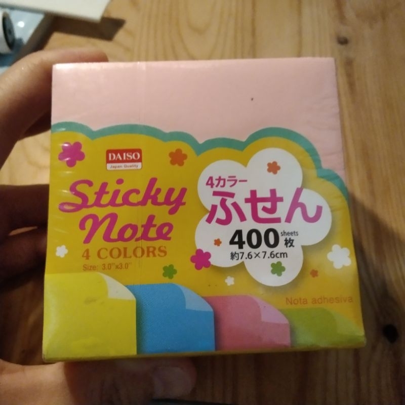 

Sticky note kertas memo kecil 400pc 7.6 x 7.6 cm adhesive paper