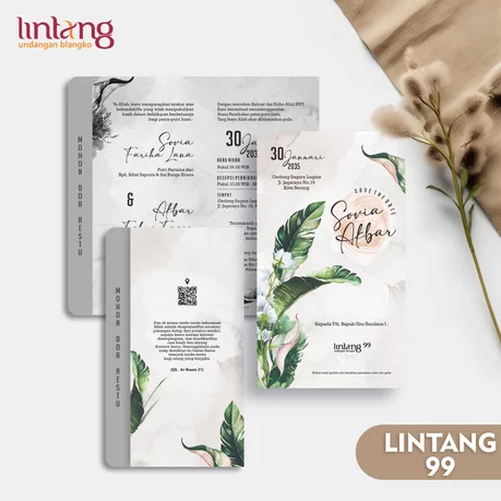 CETAK UNDANGAN MURAH LINTANG 99 / LINTANG 100 / LINTANG 101 / LINTANG 102 / LINTANG 103
