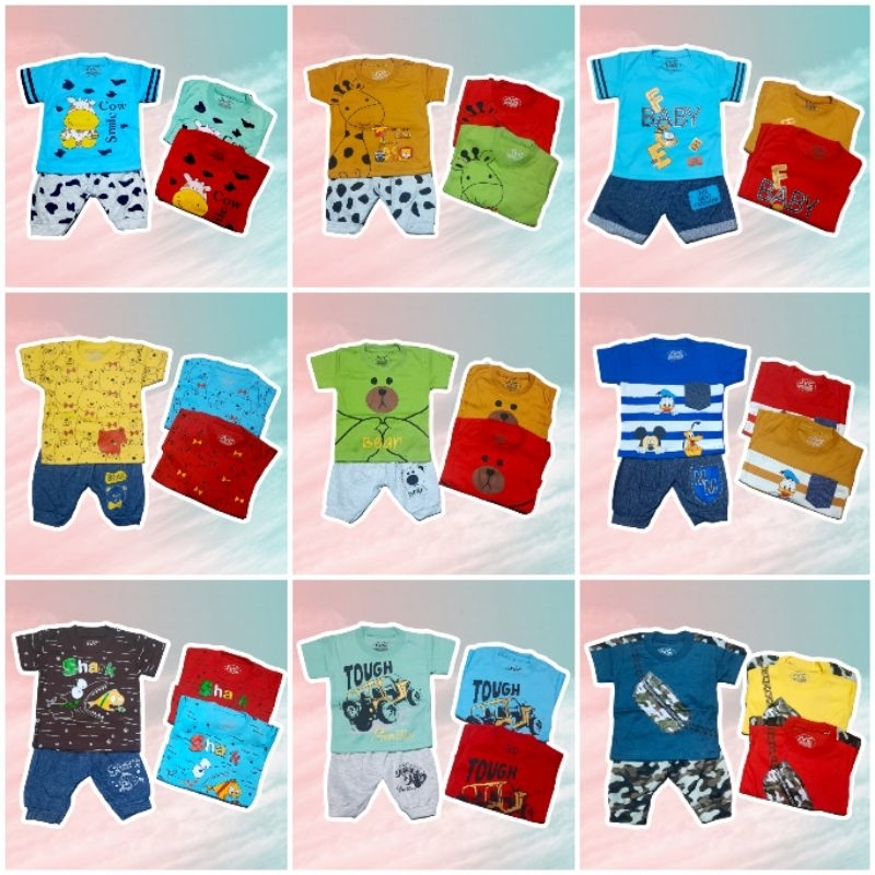 [PHINTSGROSIR 21.000x3PC] JVC - SETCEL DENIM KAOS KAOS WARNA