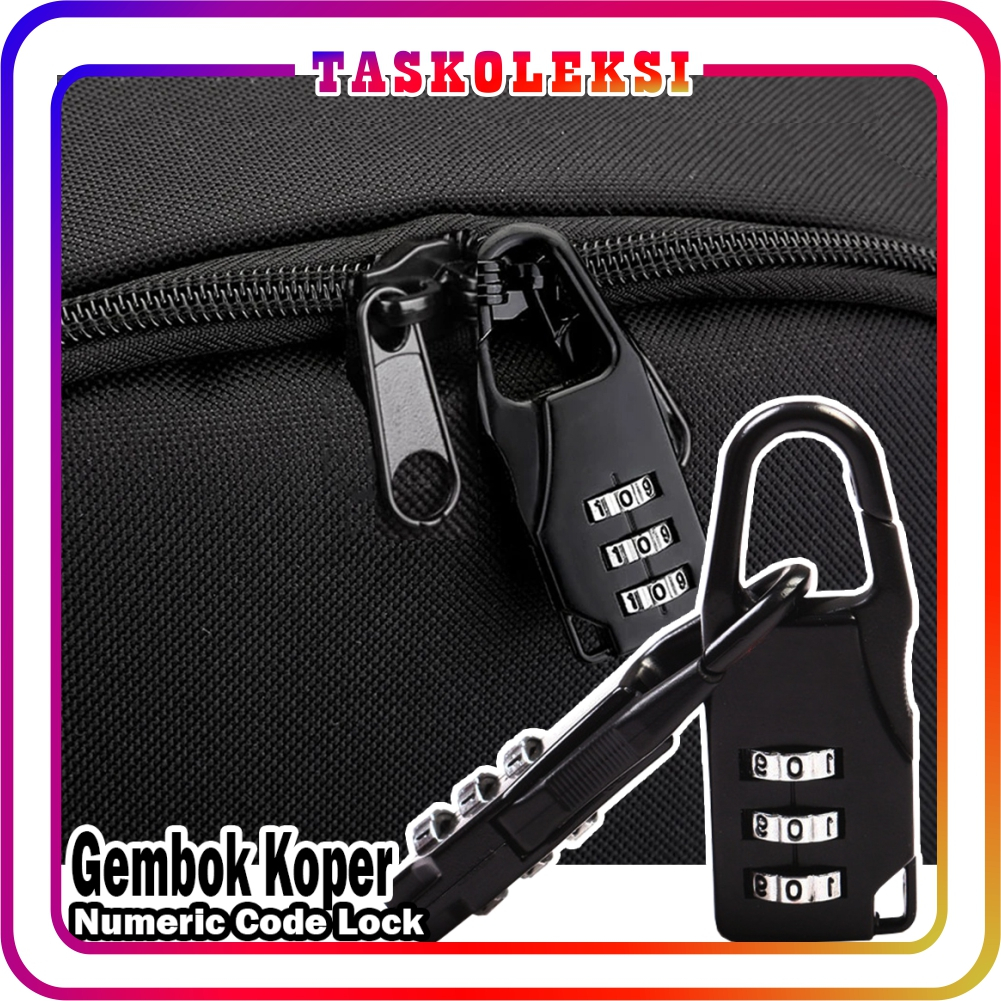☛TK☚ Gembok Koper Kode Angka Numeric Code Pengunci Tas Ransel Loker R984