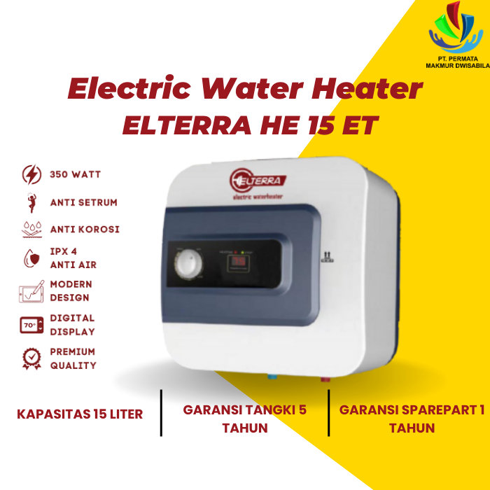 Electric Water Heater Elterra HE 15 ET Termurah Water Heater Listrik