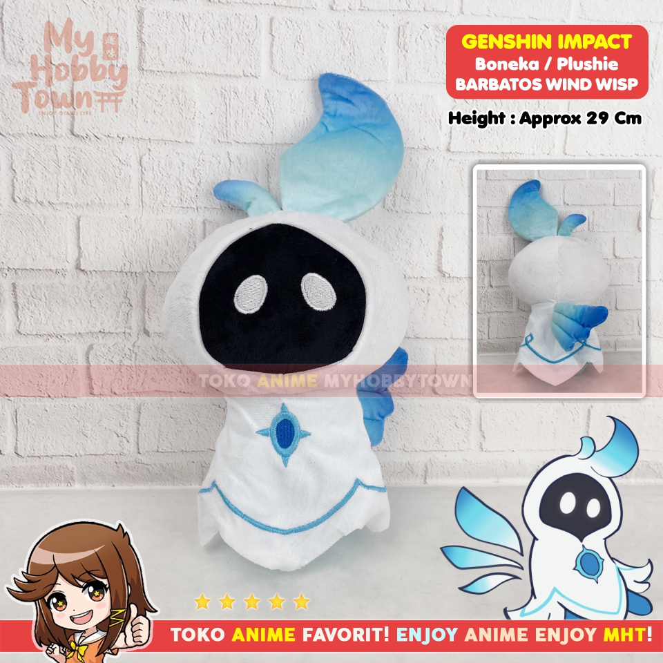 Boneka Game Anime Genshin Impact Barbatos Venti True Form Wind Wisp