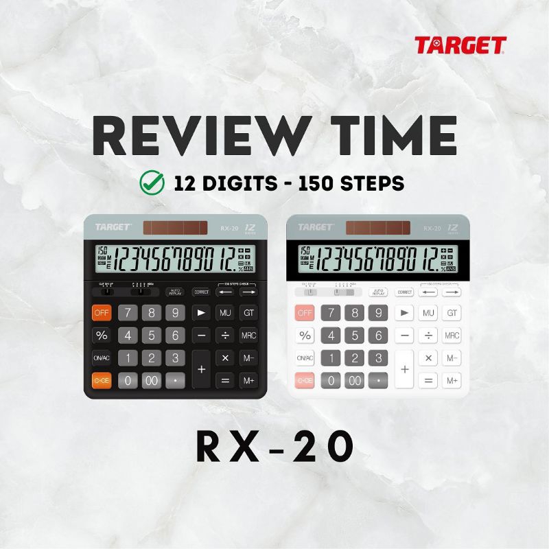 

Kalkulator Target RX-20 - 12 digit