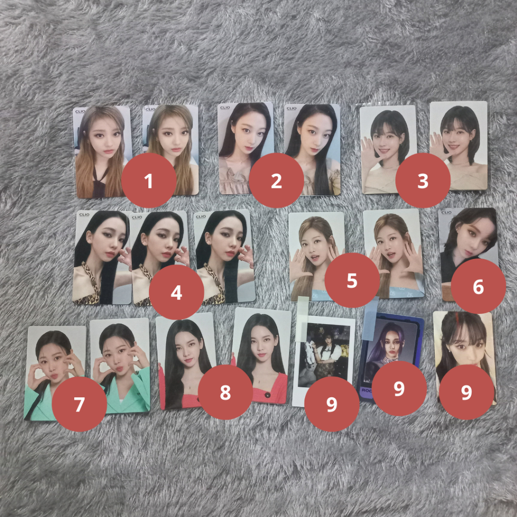 AESPA ALL PHOTOCARD KARINA ROCKET PUNCHER GISELLE SG22 GIRLS REAL WORLD POLAROID GISELLE
