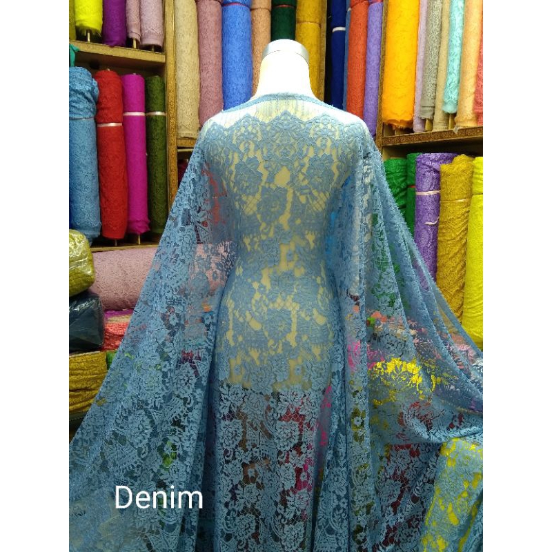 Bahan/Kain brukat SEMI PRANCIS