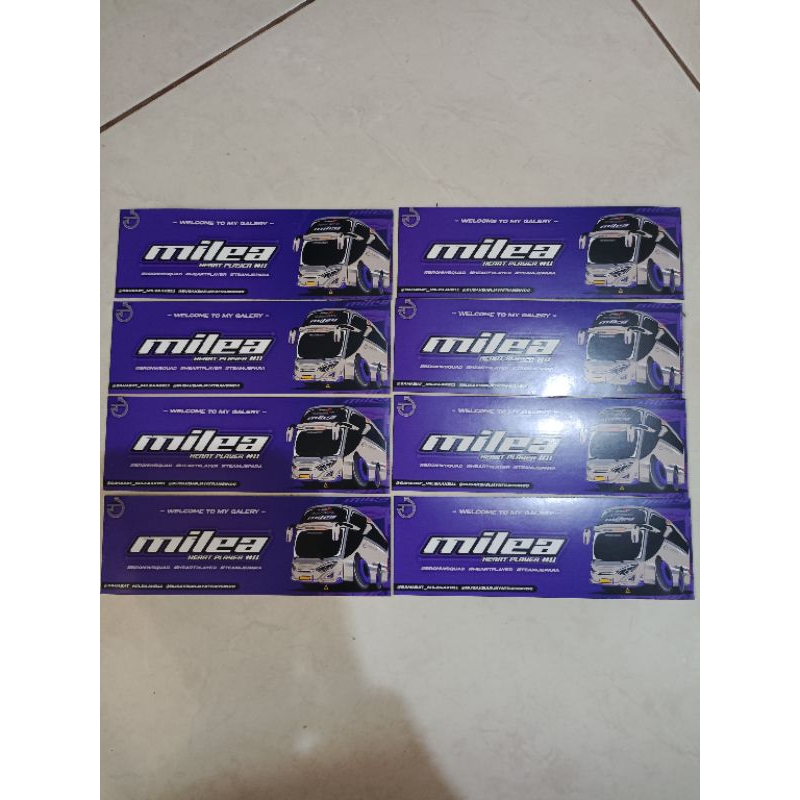 

stiker bus milea isi 30 pcs