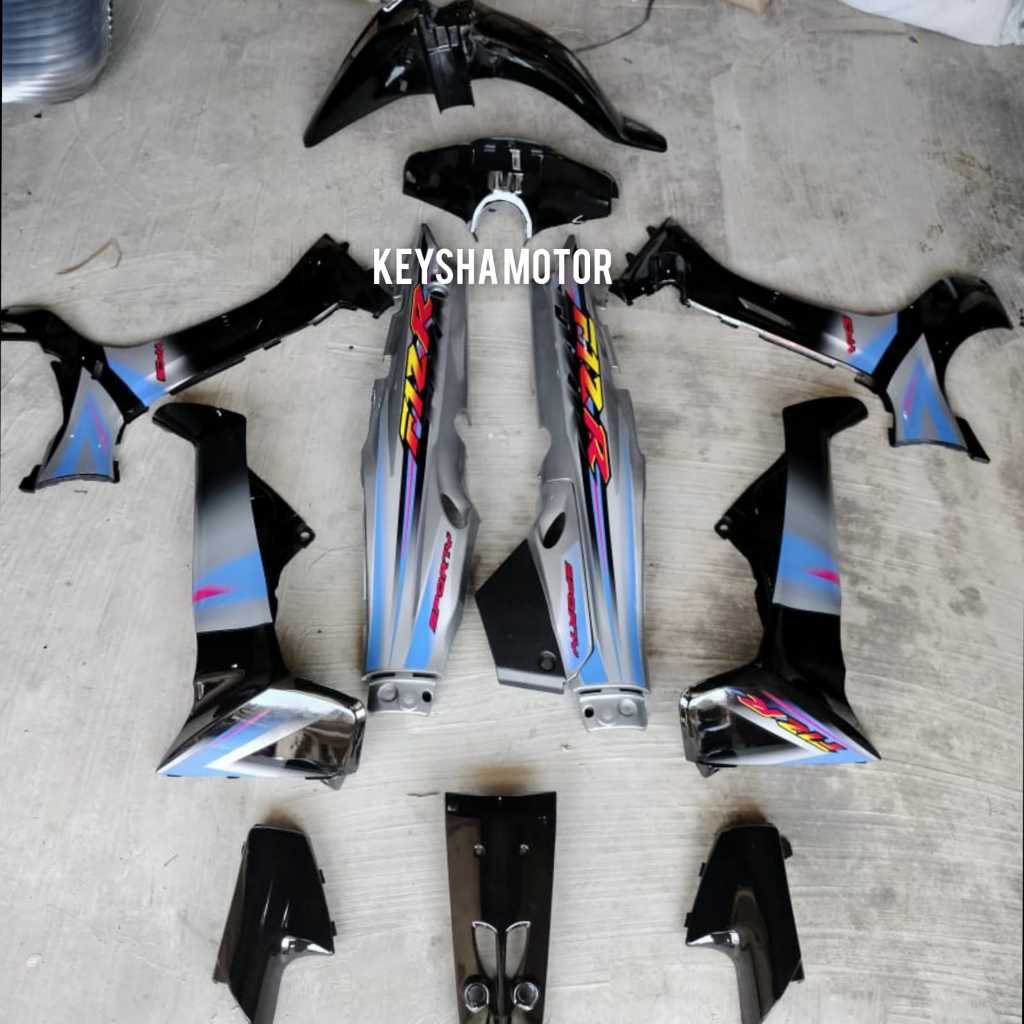 FULL BODY HALUS YAMAHA FIZ R FIZR HITAM SILVER LIST SPORTY TAHUN 2003