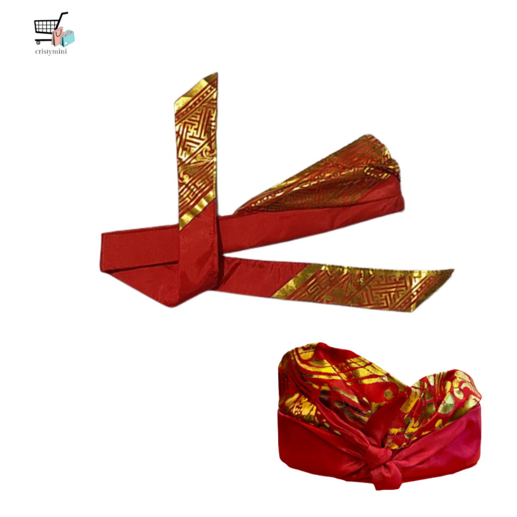 MEGA SALE❗❗UDENG BALI MERAH / IKAT KEPALA /  Udeng Bali Udeng Etnik Udeng Murah / Udeng Bali / Ikat 