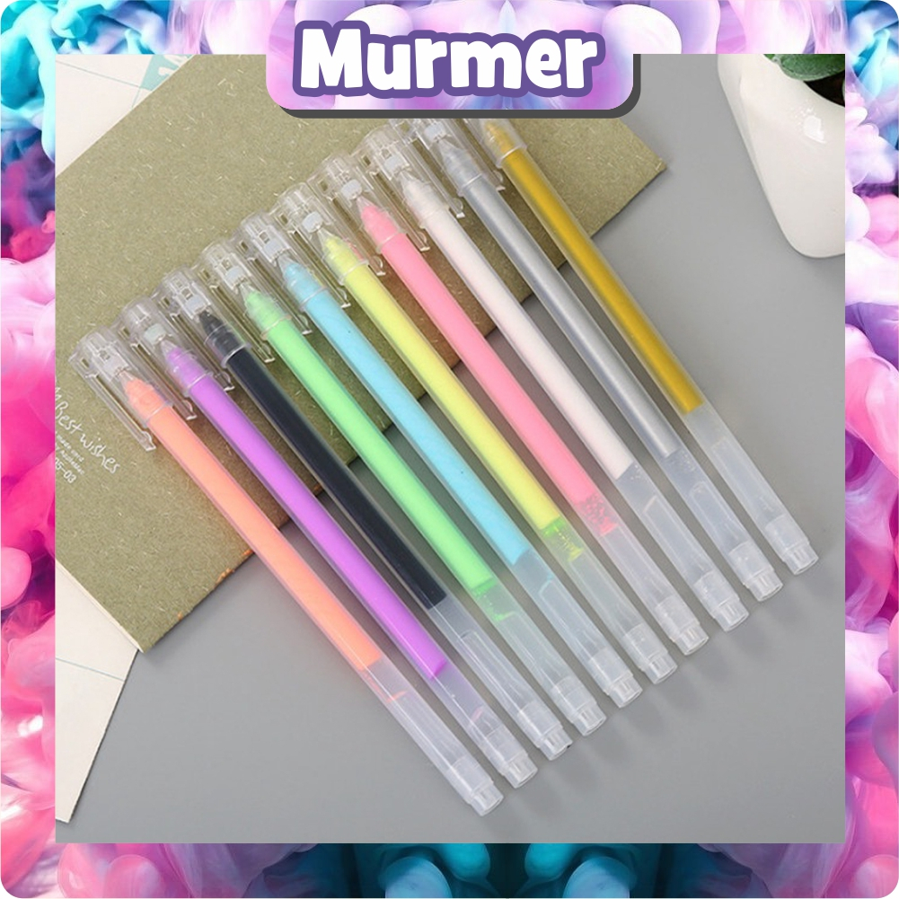 

MurmerOfficial Color Gel pen with Premium Colors / Pulpen Gel dengan warna premium 17 warna 0.5 mm S097