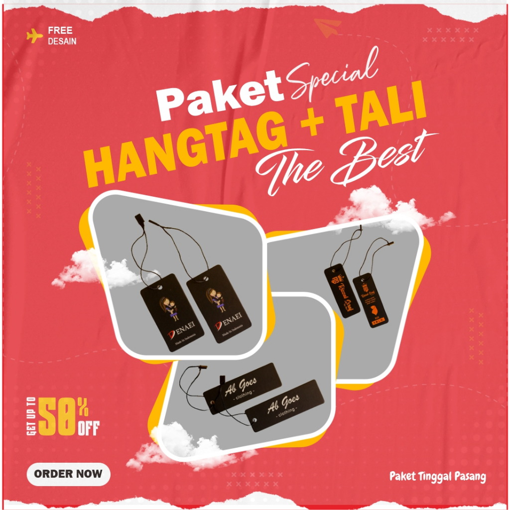 

(Hangtag tebal 700 gram + tali) hangtag pakaian, merek baju, tag hangtag pakaian distro, hangtag cutom 2 sisi free desain