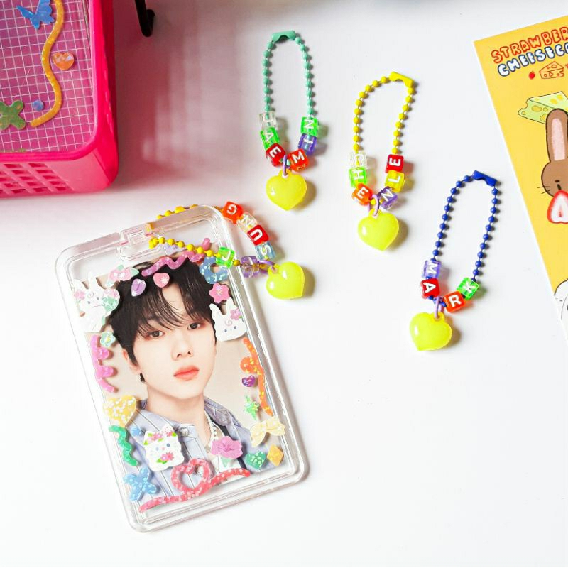 NCT DREAM mini keyring name color pastel